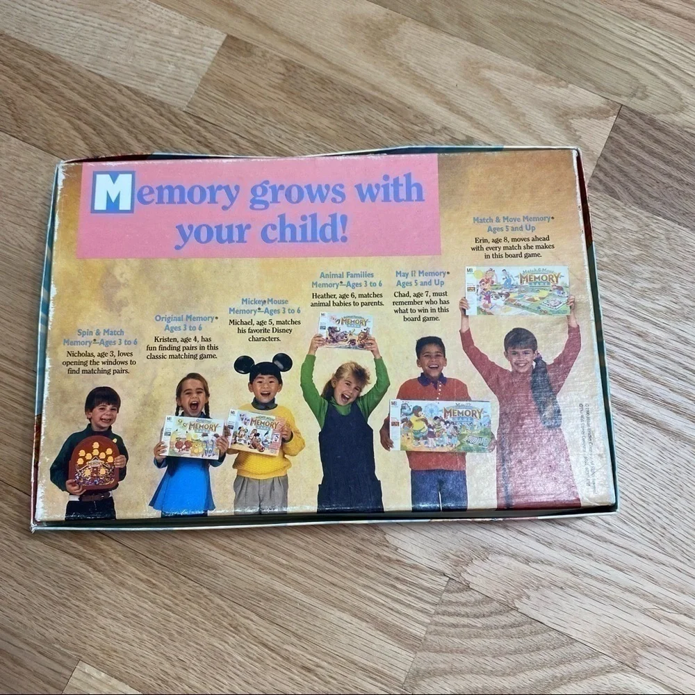 Vintage Disney Memory Game Mickey Mouse Kids Toy
